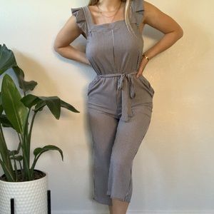 Pinstripe jumpsuit